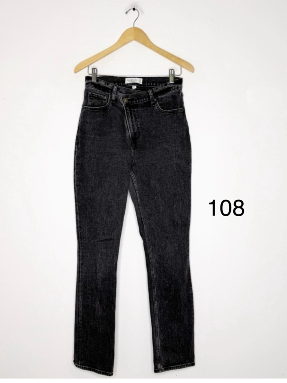 Abercrombie & Fitch Curve Love 90s Slim Straight Jeans 6 / 28 Ultra High Rise - Picture 8 of 8